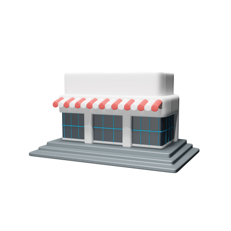 Store Building 3D Icon