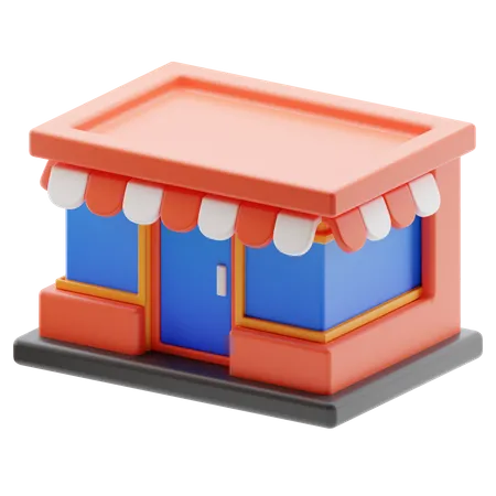 Store Building 3 D Icon 3D Icon