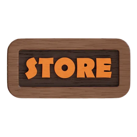 Store Button  3D Icon