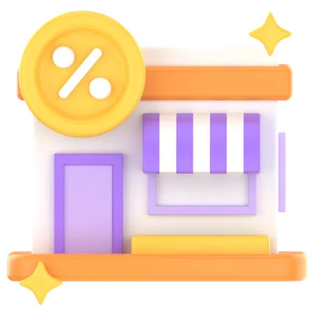 Store discount  3D Icon