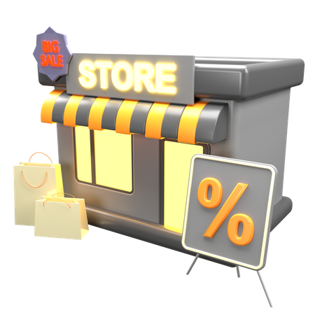 Store Discount  3D Icon