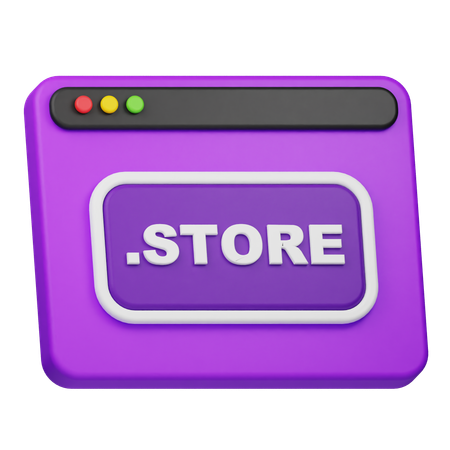 STORE Domain  3D Icon