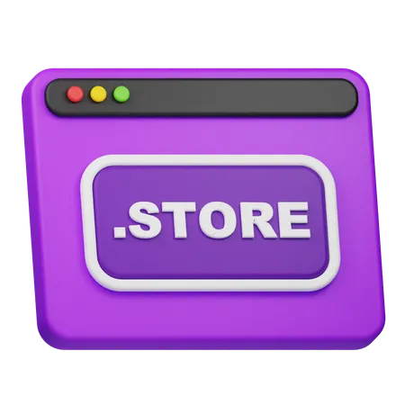 STORE Domain  3D Icon