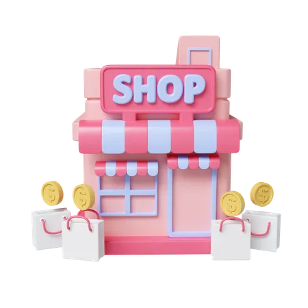 店頭  3D Icon