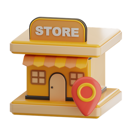 Store Location  3D Icon
