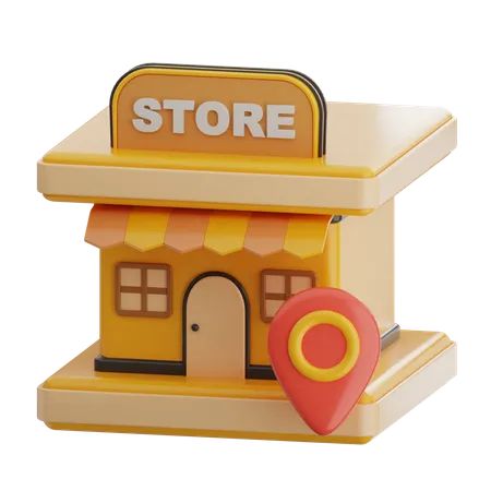 Store Location  3D Icon