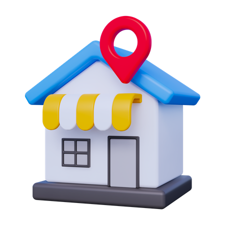 Store Location  3D Icon