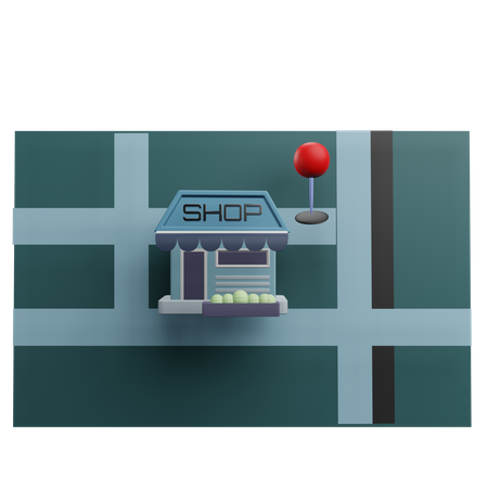 Store Location  3D Icon