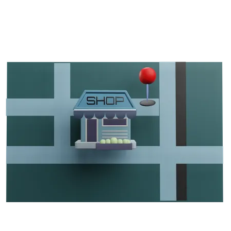 Store Location  3D Icon