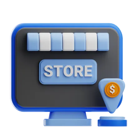 Store location  3D Icon