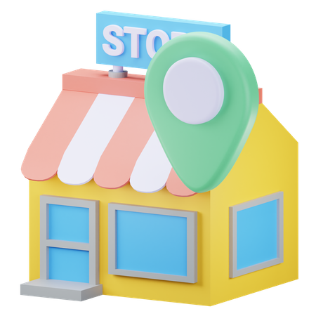 Store location  3D Icon