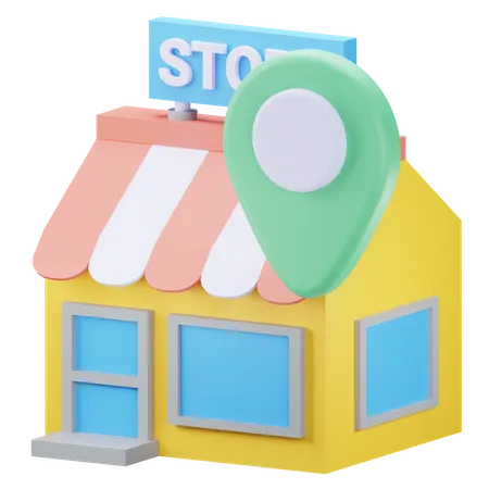 Store location  3D Icon