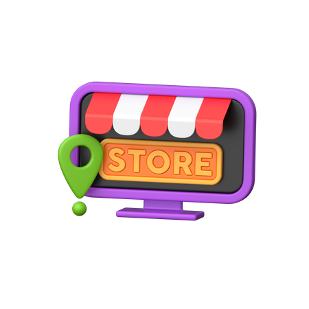 Store Location  3D Icon