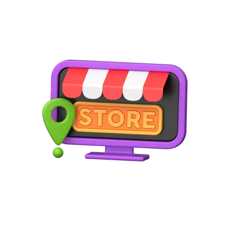 Store Location  3D Icon