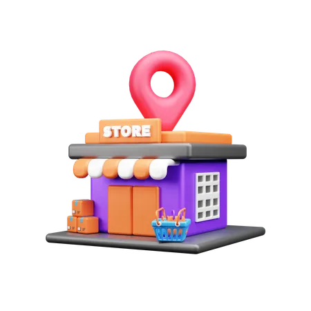 Store Location  3D Icon