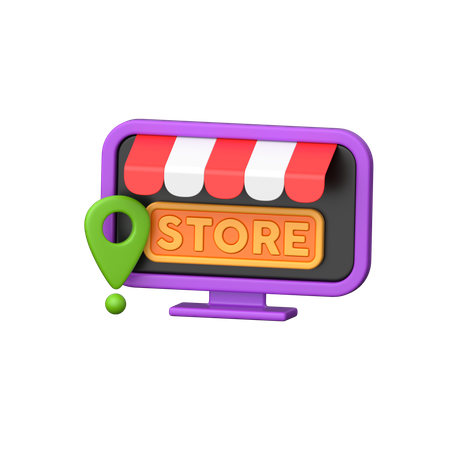 Store Location  3D Icon