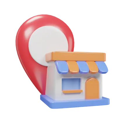 Store Location Icon 3 D For Ecommerce 3D Icon