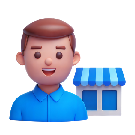 Store Owner  3D Icon