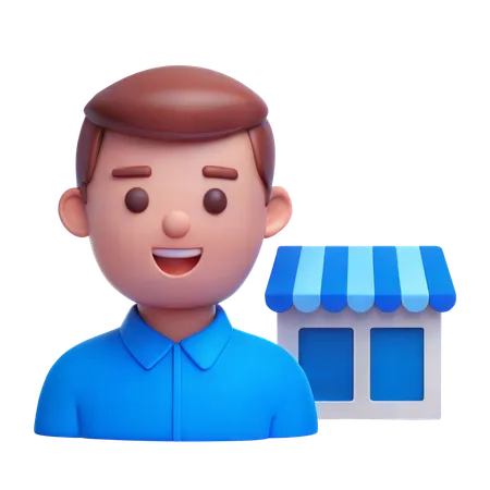 Store Owner  3D Icon