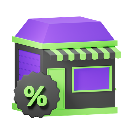 Store sale  3D Icon