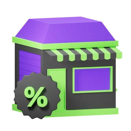 Store sale  3D Icon