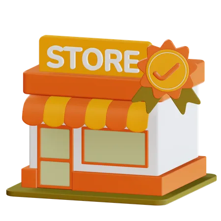 Store Verified 3D Icon