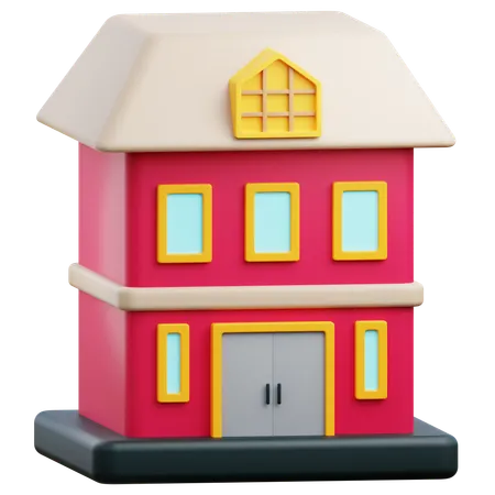 Storey House  3D Icon