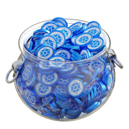 Storj Clear Glass Pot  3D Icon