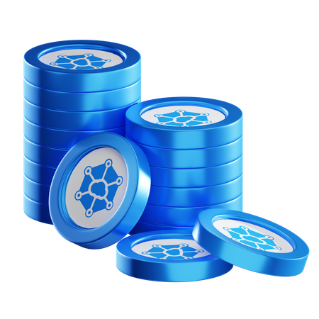 Storj Coin Stacks  3D Icon