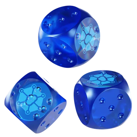 Storj Glass Dice Crypto  3D Icon