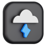 3d cloud storm emoji