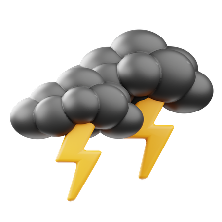 Storm Cloud  3D Icon