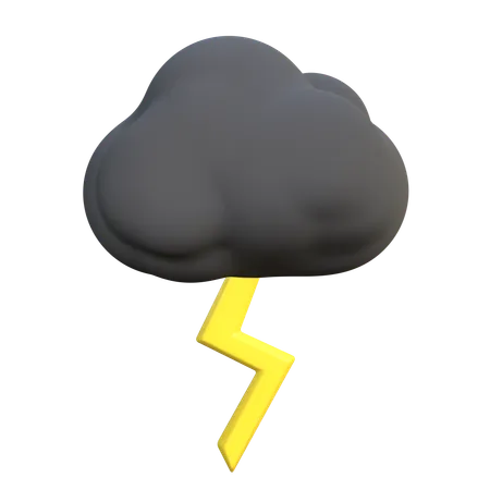 Storm Lightning  3D Icon