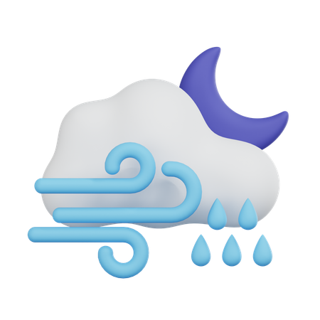 Storm Night  3D Icon