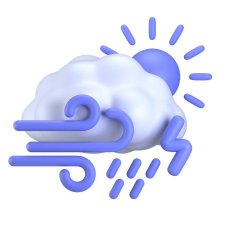 Storm weather day  3D Icon