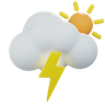 3d stormy day emoji
