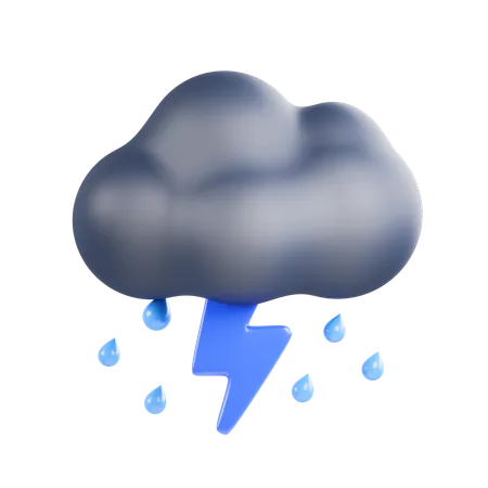 Stormy Night  3D Icon