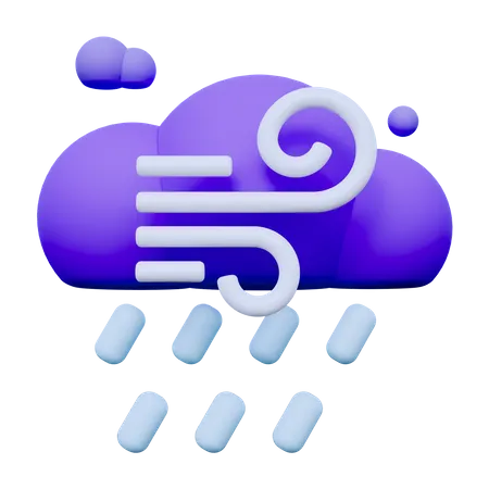 Stormy Night  3D Icon