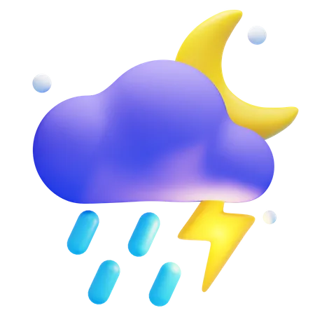 STORMY NIGHT 3D Icon