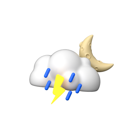Stormy Rain  3D Icon