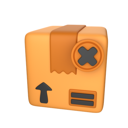 Storniertes Paket  3D Icon