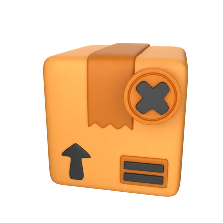 Storniertes Paket  3D Icon