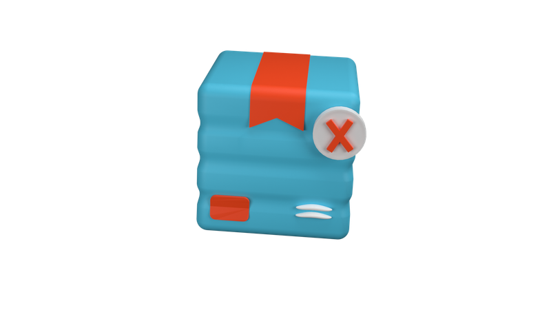 Lieferung stornieren  3D Icon