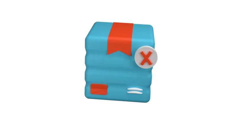 Lieferung stornieren  3D Icon