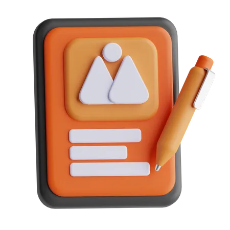 Story-board  3D Icon