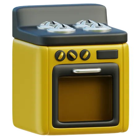 Stove Home Appliances 3D Icon