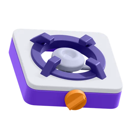An Icon Of Stove 3D Icon