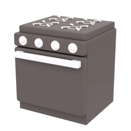 3 D Stove For Home Furnishings 3D Icon