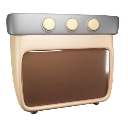 Modern Electric Cooking Stove 3D Icon