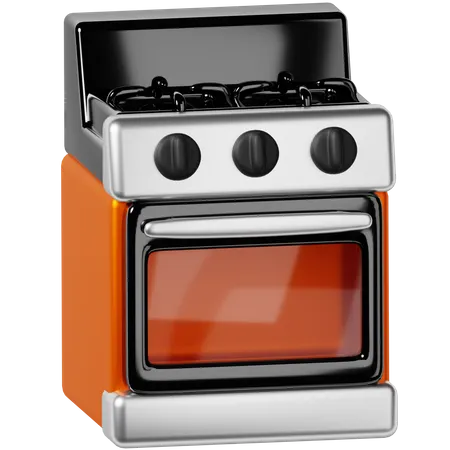 Cooking Stove 3 D Icon 3D Icon